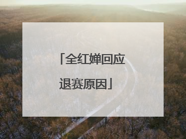 全红婵回应退赛原因