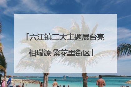 六汪镇三大主题展台亮相瑞源·繁花里街区