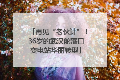 再见“老伙计”！36岁的武汉舵落口变电站华丽转型