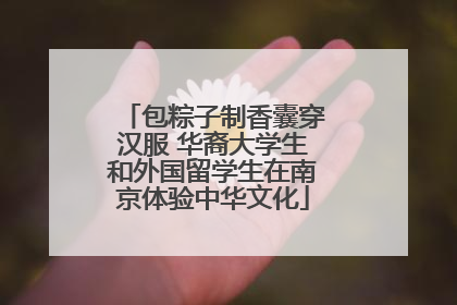 包粽子制香囊穿汉服 华裔大学生和外国留学生在南京体验中华文化