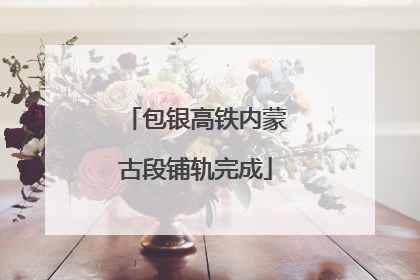 包银高铁内蒙古段铺轨完成