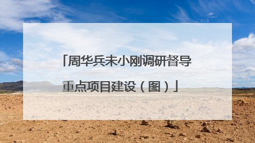 周华兵未小刚调研督导重点项目建设（图）
