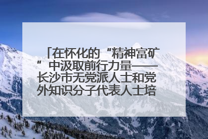 在怀化的“精神富矿”中汲取前行力量——长沙市无党派人士和党外知识分子代表人士培训班在怀化圆满举办