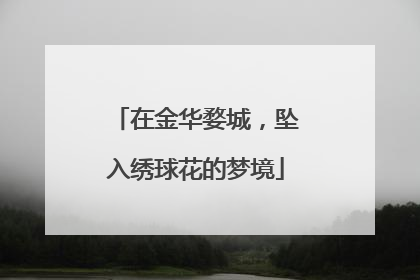 在金华婺城，坠入绣球花的梦境