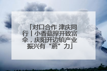对口合作 津庆同行丨小香菇撑开致富伞，庆阳开边镇产业振兴有“蘑”力