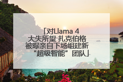 对Llama 4大失所望 扎克伯格被曝亲自下场组建新“超级智能”团队