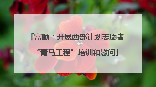 富顺：开展西部计划志愿者“青马工程”培训和慰问