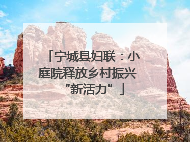 宁城县妇联：小庭院释放乡村振兴“新活力”