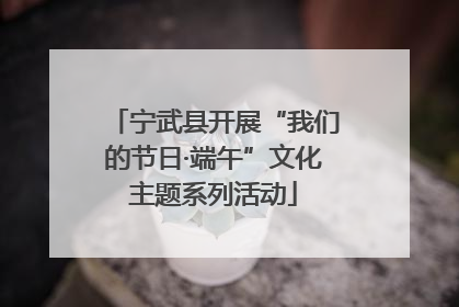 宁武县开展“我们的节日·端午”文化主题系列活动