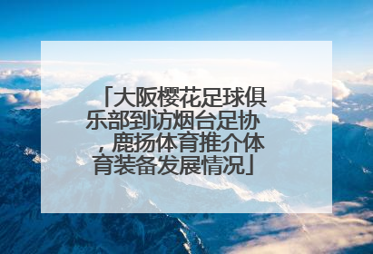 大阪樱花足球俱乐部到访烟台足协，鹿扬体育推介体育装备发展情况