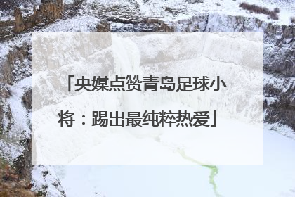 央媒点赞青岛足球小将：踢出最纯粹热爱