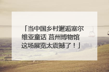 当中国乡村邂逅塞尔维亚童话 莒州博物馆这场展览太震撼了！