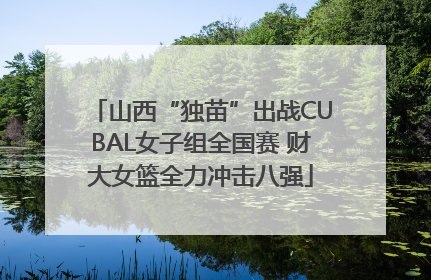 山西“独苗”出战CUBAL女子组全国赛 财大女篮全力冲击八强
