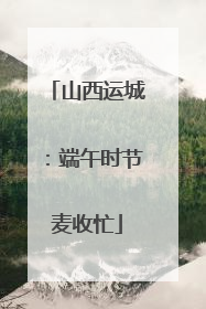 山西运城：端午时节麦收忙
