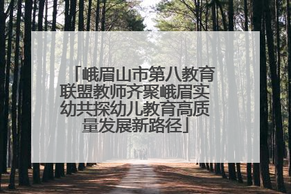 峨眉山市第八教育联盟教师齐聚峨眉实幼共探幼儿教育高质量发展新路径