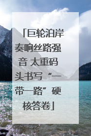 巨轮泊岸奏响丝路强音 太重码头书写“一带一路”硬核答卷