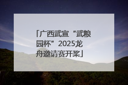 广西武宣“武粮园杯”2025龙舟邀请赛开桨