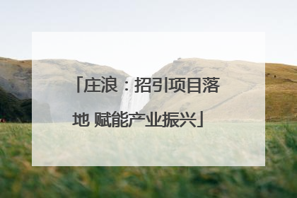 庄浪：招引项目落地 赋能产业振兴