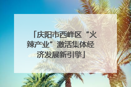 庆阳市西峰区“火辣产业”激活集体经济发展新引擎