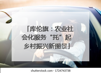 库伦旗：农业社会化服务“托”起乡村振兴新图景