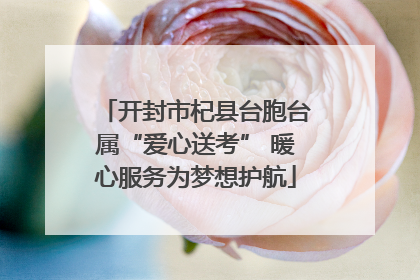 开封市杞县台胞台属“爱心送考” 暖心服务为梦想护航