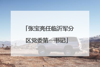 张宝亮任临沂军分区党委第一书记