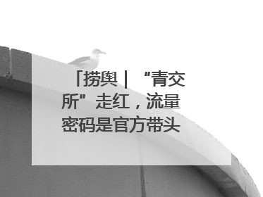 捞舆｜“青交所”走红，流量密码是官方带头“玩起来”