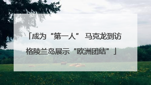 成为“第一人” 马克龙到访格陵兰岛展示“欧洲团结”