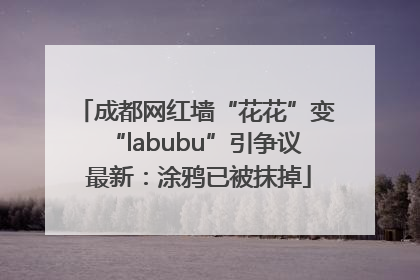 成都网红墙“花花”变“labubu”引争议 最新：涂鸦已被抹掉