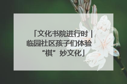 文化书院进行时｜临园社区孩子们体验“棋”妙文化