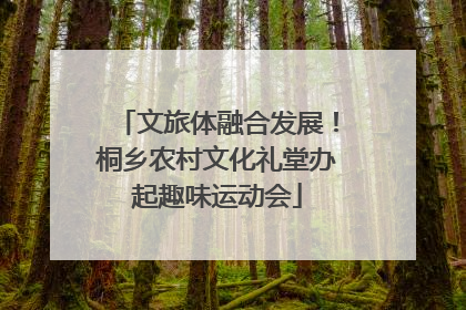 文旅体融合发展！桐乡农村文化礼堂办起趣味运动会