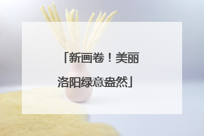 新画卷！美丽洛阳绿意盎然