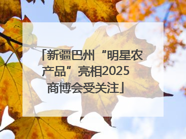 新疆巴州“明星农产品”亮相2025商博会受关注