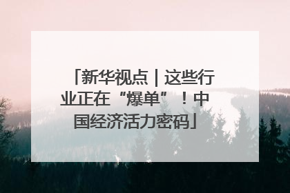 新华视点｜这些行业正在“爆单”！中国经济活力密码