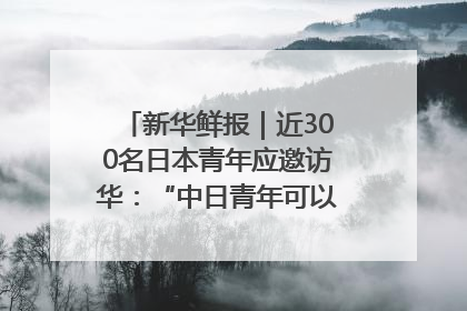 新华鲜报｜近300名日本青年应邀访华：“中日青年可以创造更好的未来”