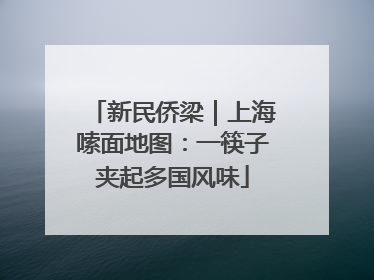 新民侨梁｜上海嗦面地图：一筷子夹起多国风味