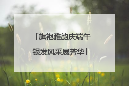 旗袍雅韵庆端午 银发风采展芳华