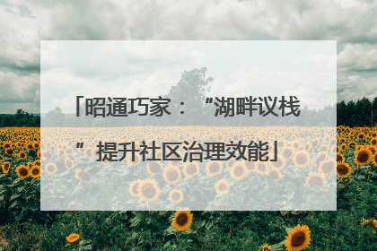 昭通巧家：“湖畔议栈”提升社区治理效能