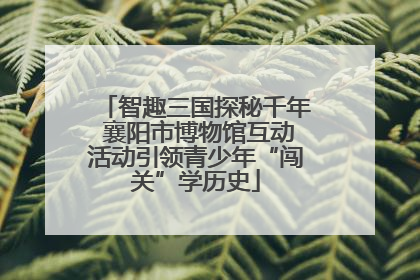 智趣三国探秘千年 襄阳市博物馆互动活动引领青少年“闯关”学历史