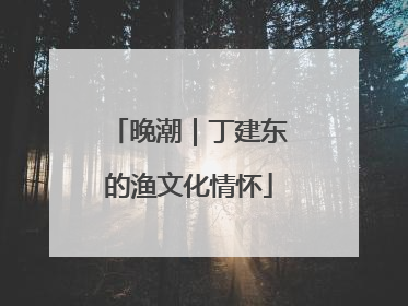 晚潮｜丁建东的渔文化情怀