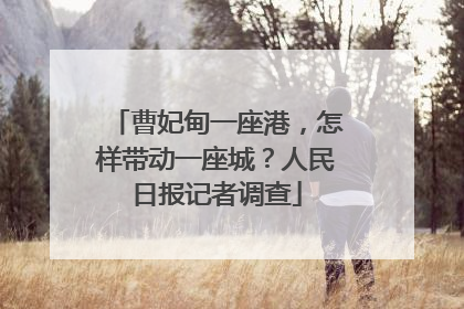 曹妃甸一座港，怎样带动一座城？人民日报记者调查