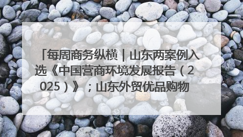 每周商务纵横｜山东两案例入选《中国营商环境发展报告（2025）》；山东外贸优品购物季进机关活动在济南举办