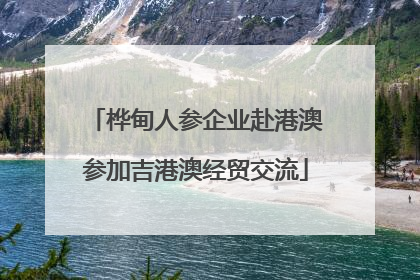 桦甸人参企业赴港澳参加吉港澳经贸交流