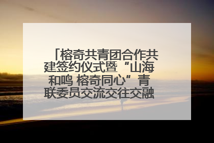 榕奇共青团合作共建签约仪式暨“山海和鸣 榕奇同心”青联委员交流交往交融活动在福州举行