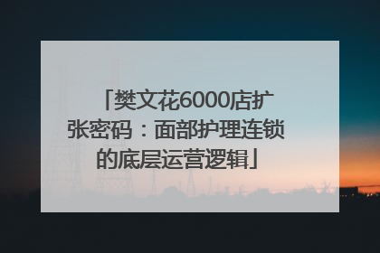 樊文花6000店扩张密码：面部护理连锁的底层运营逻辑