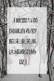欧盟与英国就直布罗陀未来关系达成政治协议