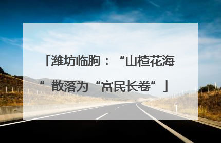 潍坊临朐：“山楂花海”散落为“富民长卷”