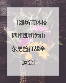 潍坊市体校四将即将为山东男篮征战全运会