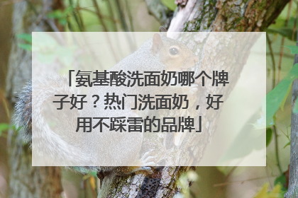 氨基酸洗面奶哪个牌子好？热门洗面奶，好用不踩雷的品牌