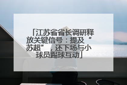 江苏省省长调研释放关键信号：提及“苏超”，还下场与小球员踢球互动